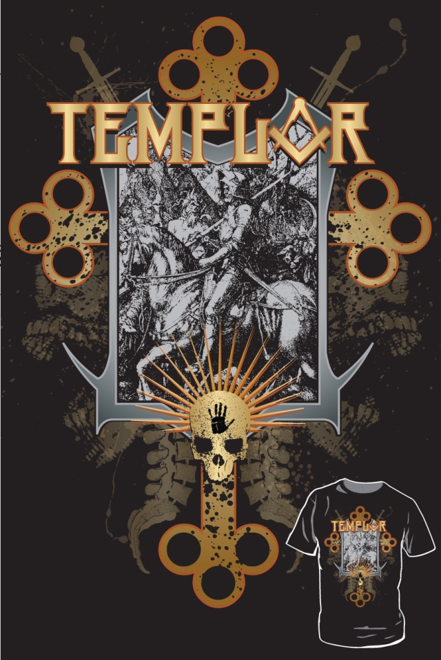 Knights Templar t-shirt design